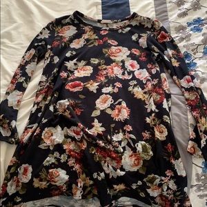 Short Stretchy Flower Dress